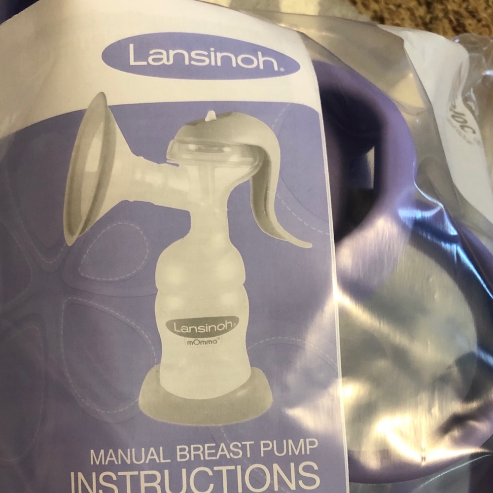 Lansinoh manual pump with all parts